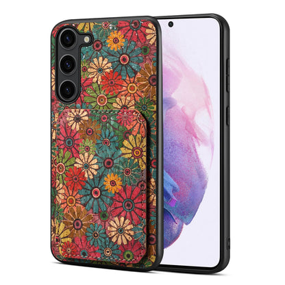 Samsung Galaxy S21+ 5G Dual Card Slot Holder Phone Case – Patterned Design, Scratch & Dirt Protection, Convenient Holder