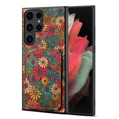 Samsung Galaxy S21 Ultra 5G Dual Card Slot Holder Phone Case – Patterned Design, Scratch & Dirt Protection, Convenient Holder