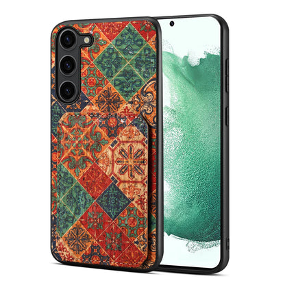 Samsung Galaxy S22+ 5G Dual Card Slot Holder Phone Case – Patterned Design, Scratch & Dirt Protection, Convenient Holder