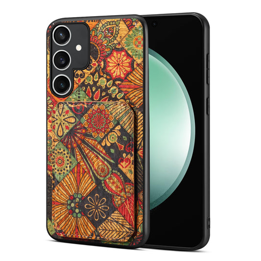 Samsung Galaxy S23 FE 5G Dual Card Slot Holder Phone Case – Patterned Design, Scratch & Dirt Protection, Convenient Holder