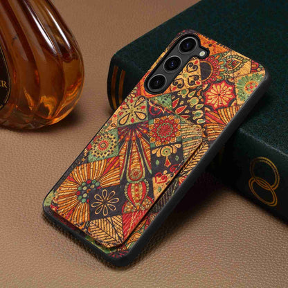 Samsung Galaxy S24 Ultra 5G Dual Card Slot Holder Phone Case – Patterned Design, Scratch & Dirt Protection, Convenient Holder