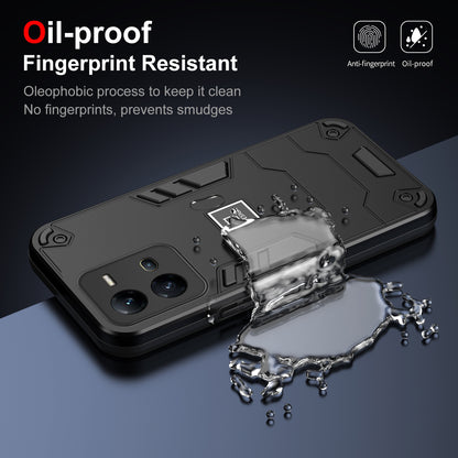 vivo V25 5G 2 in 1 Shockproof, Lightweight Phone Case with TPU+PC Material, Fashionable Design, and Precise Cut-outs