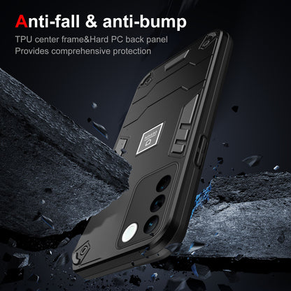 vivo V27 2 in 1 Shockproof, Lightweight Phone Case with TPU+PC Material, Fashionable Design, and Precise Cut-outs