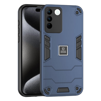 vivo V27 2 in 1 Shockproof, Lightweight Phone Case with TPU+PC Material, Fashionable Design, and Precise Cut-outs