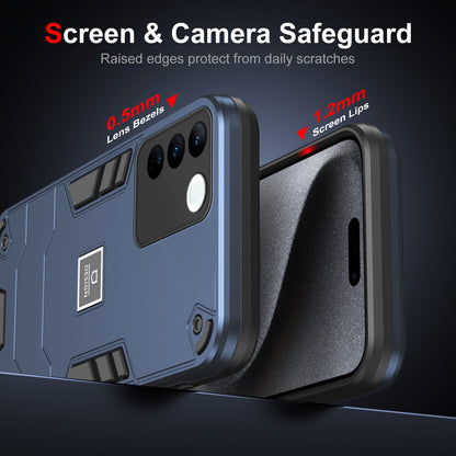 vivo V27 2 in 1 Shockproof, Lightweight Phone Case with TPU+PC Material, Fashionable Design, and Precise Cut-outs