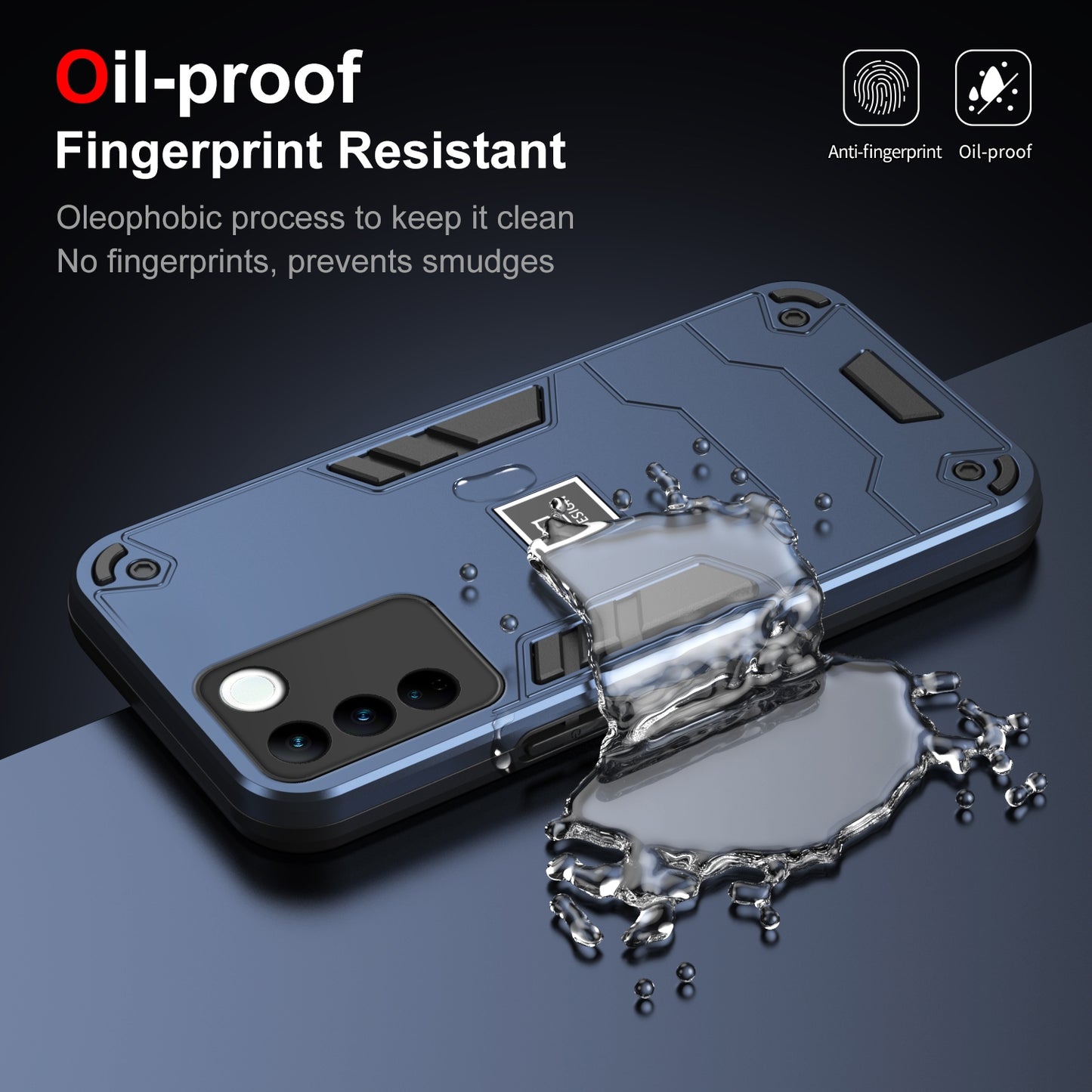 vivo V27 2 in 1 Shockproof, Lightweight Phone Case with TPU+PC Material, Fashionable Design, and Precise Cut-outs