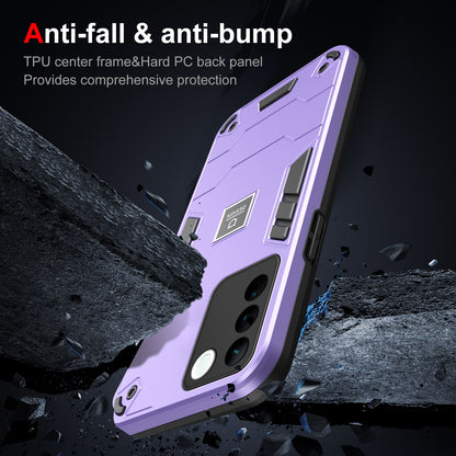 vivo V27 2 in 1 Shockproof, Lightweight Phone Case with TPU+PC Material, Fashionable Design, and Precise Cut-outs