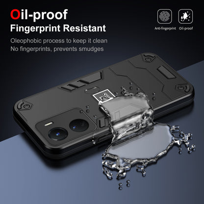 vivo Y16 2 in 1 Shockproof, Lightweight Phone Case with TPU+PC Material, Fashionable Design, and Precise Cut-outs