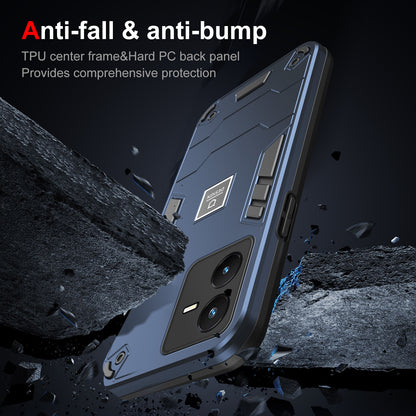 vivo Y22s 2 in 1 Shockproof, Lightweight Phone Case with TPU+PC Material, Fashionable Design, and Precise Cut-outs