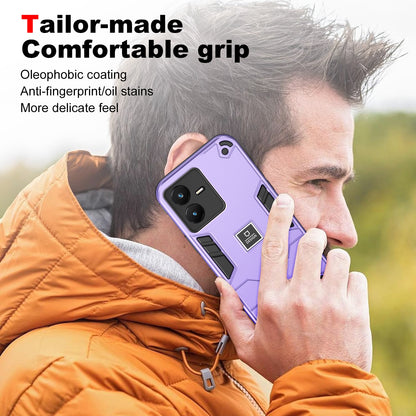 vivo Y22s 2 in 1 Shockproof, Lightweight Phone Case with TPU+PC Material, Fashionable Design, and Precise Cut-outs