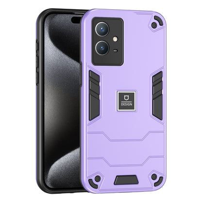 vivo Y33s 2 in 1 Shockproof, Lightweight Phone Case with TPU+PC Material, Fashionable Design, and Precise Cut-outs