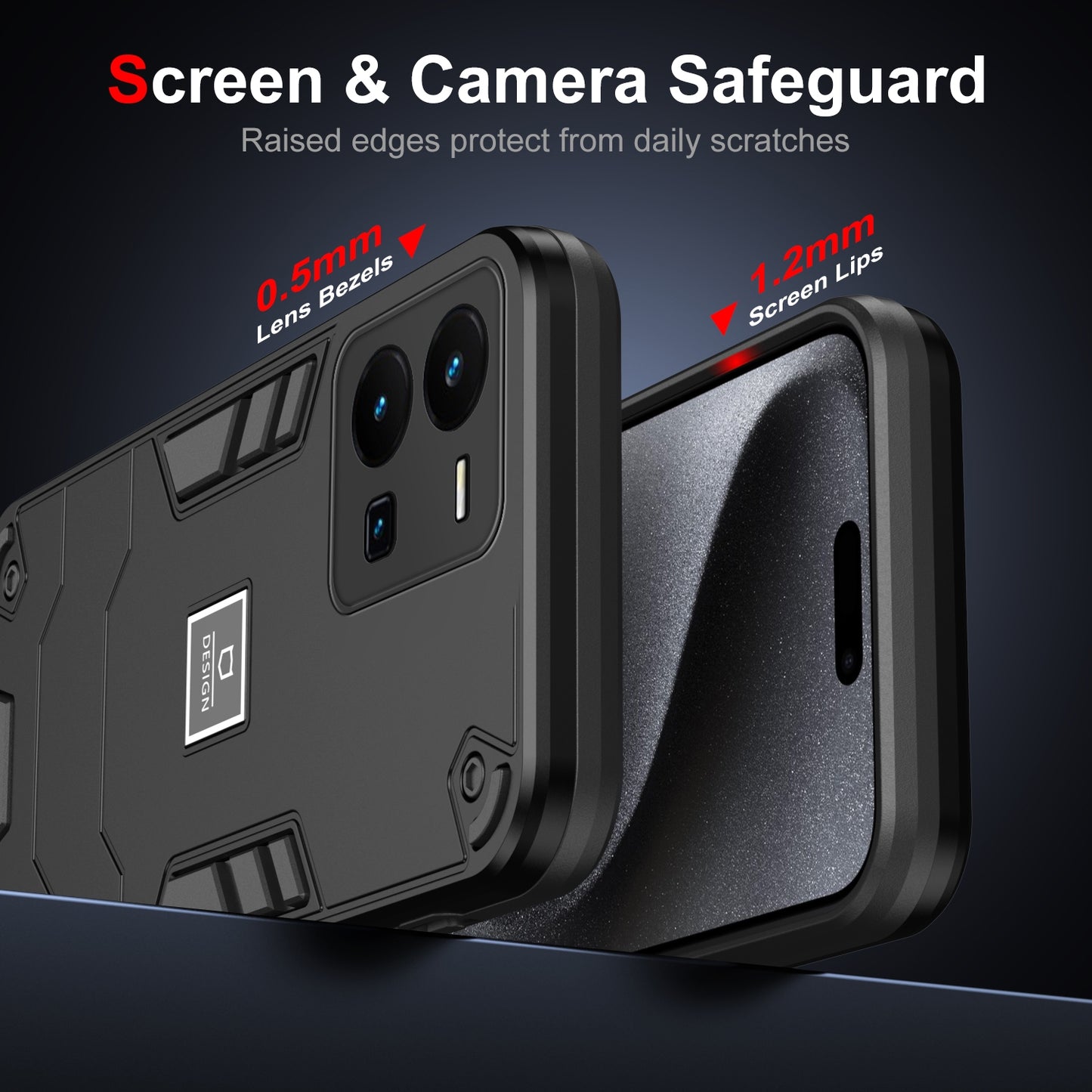 vivo Y35 2 in 1 Shockproof, Lightweight Phone Case with TPU+PC Material, Fashionable Design, and Precise Cut-outs
