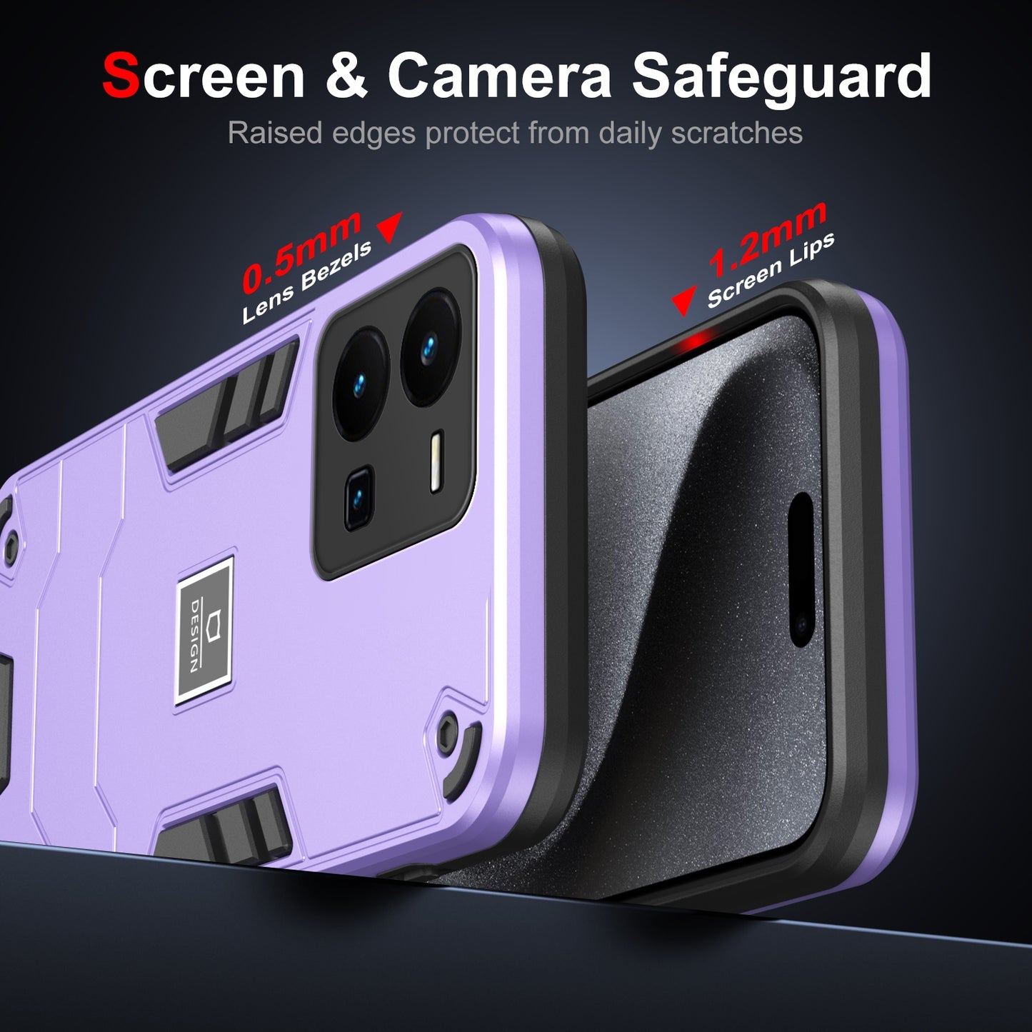 vivo Y35 2 in 1 Shockproof, Lightweight Phone Case with TPU+PC Material, Fashionable Design, and Precise Cut-outs
