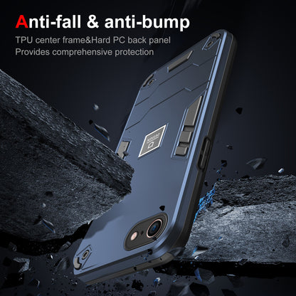 iPhone SE 2022 2 in 1 Shockproof, Lightweight Phone Case with TPU+PC Material, Fashionable Design, and Precise Cut-outs