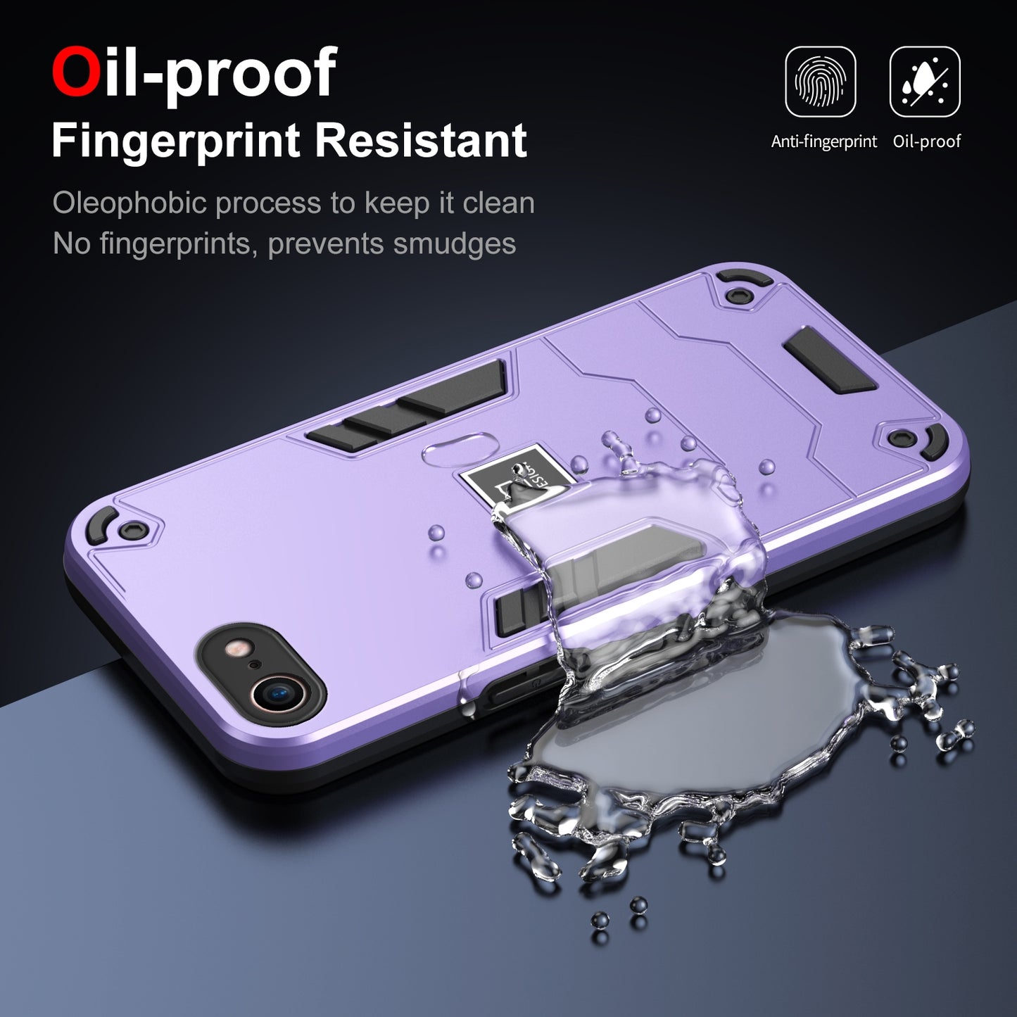 iPhone SE 2020 2 in 1 Shockproof, Lightweight Phone Case with TPU+PC Material, Fashionable Design, and Precise Cut-outs