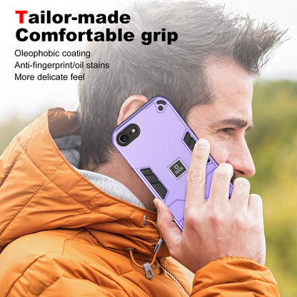 iPhone SE 2022 2 in 1 Shockproof, Lightweight Phone Case with TPU+PC Material, Fashionable Design, and Precise Cut-outs