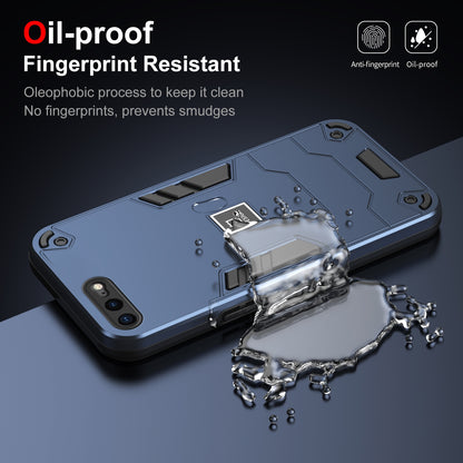 iPhone 7 Plus 2 in 1 Shockproof, Lightweight Phone Case with TPU+PC Material, Fashionable Design, and Precise Cut-outs