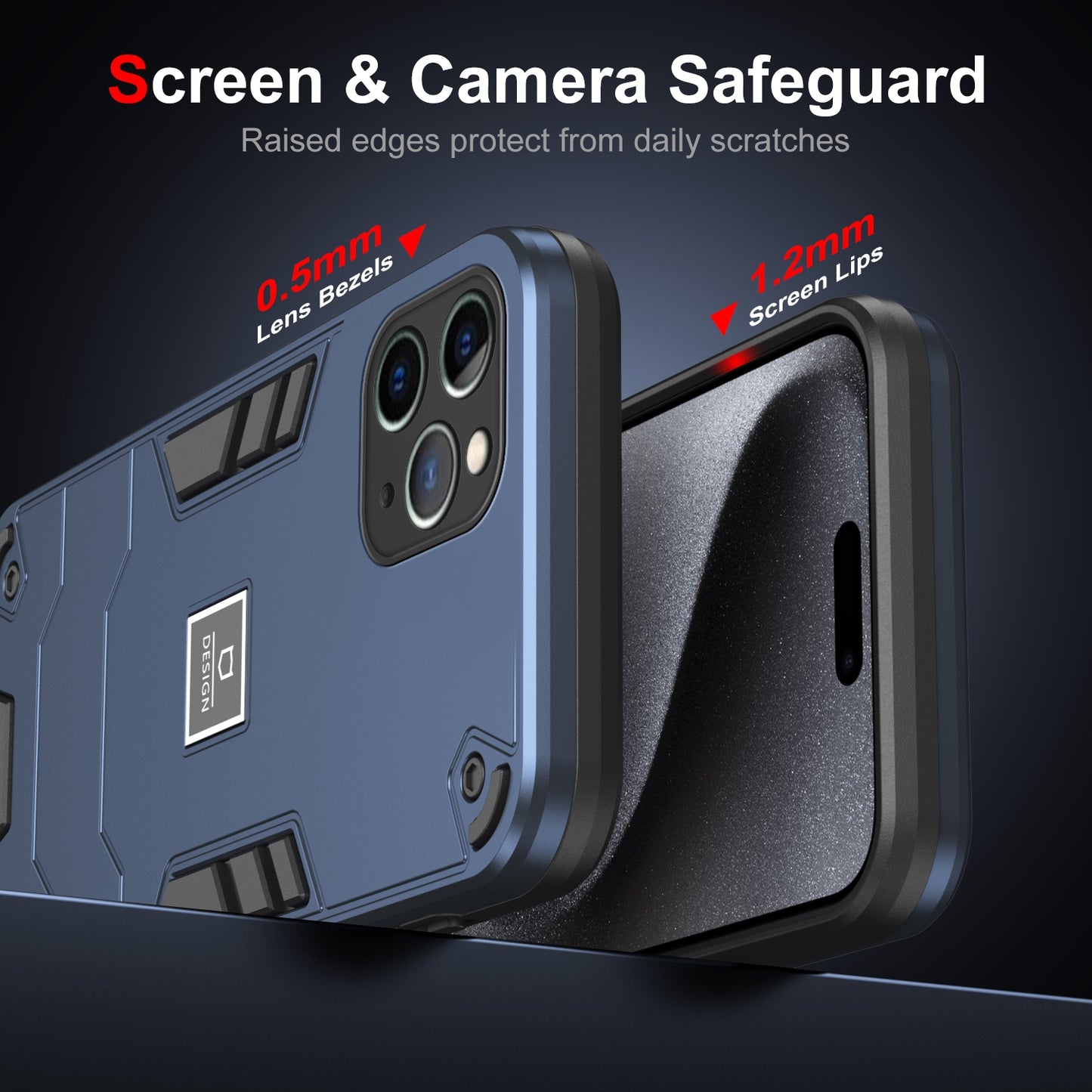 iPhone 11 Pro 2 in 1 Shockproof, Lightweight Phone Case with TPU+PC Material, Fashionable Design, and Precise Cut-outs
