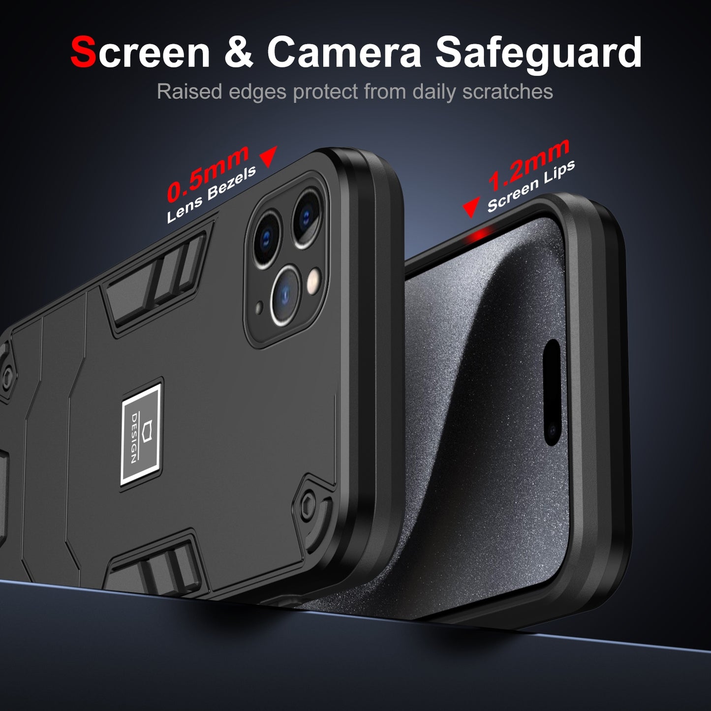 iPhone 11 Pro Max 2 in 1 Shockproof, Lightweight Phone Case with TPU+PC Material, Fashionable Design, and Precise Cut-outs