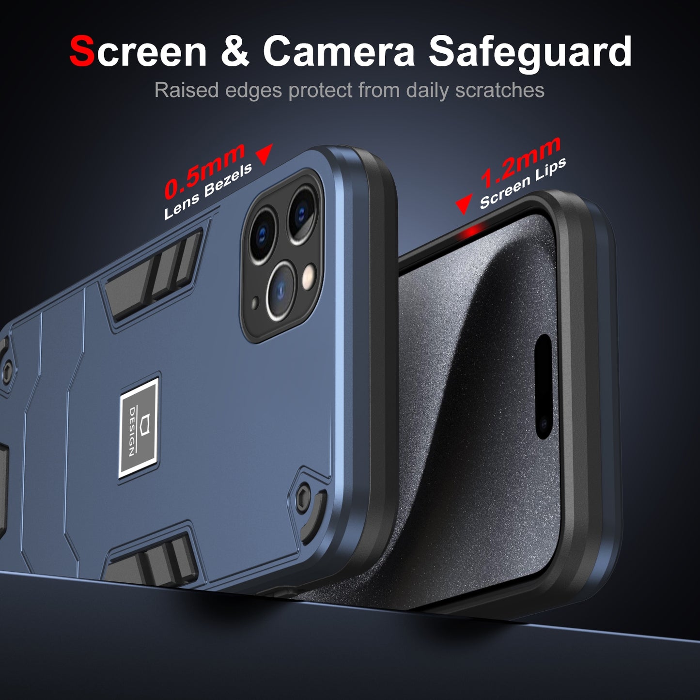 iPhone 11 Pro Max 2 in 1 Shockproof, Lightweight Phone Case with TPU+PC Material, Fashionable Design, and Precise Cut-outs