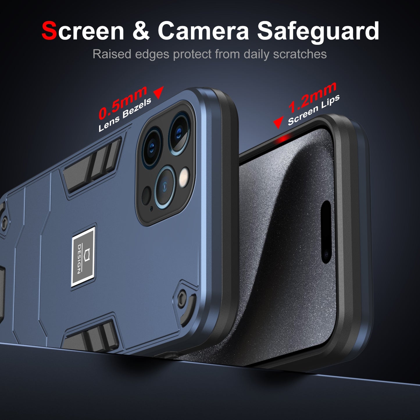iPhone 12 Pro 2 in 1 Shockproof, Lightweight Phone Case with TPU+PC Material, Fashionable Design, and Precise Cut-outs