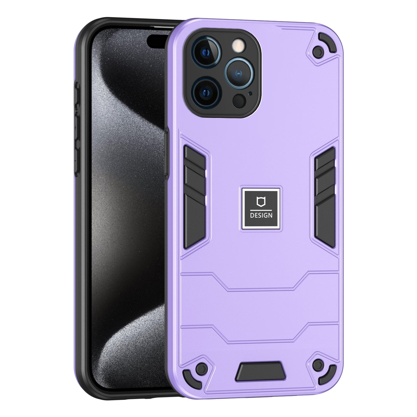 iPhone 12 Pro 2 in 1 Shockproof, Lightweight Phone Case with TPU+PC Material, Fashionable Design, and Precise Cut-outs
