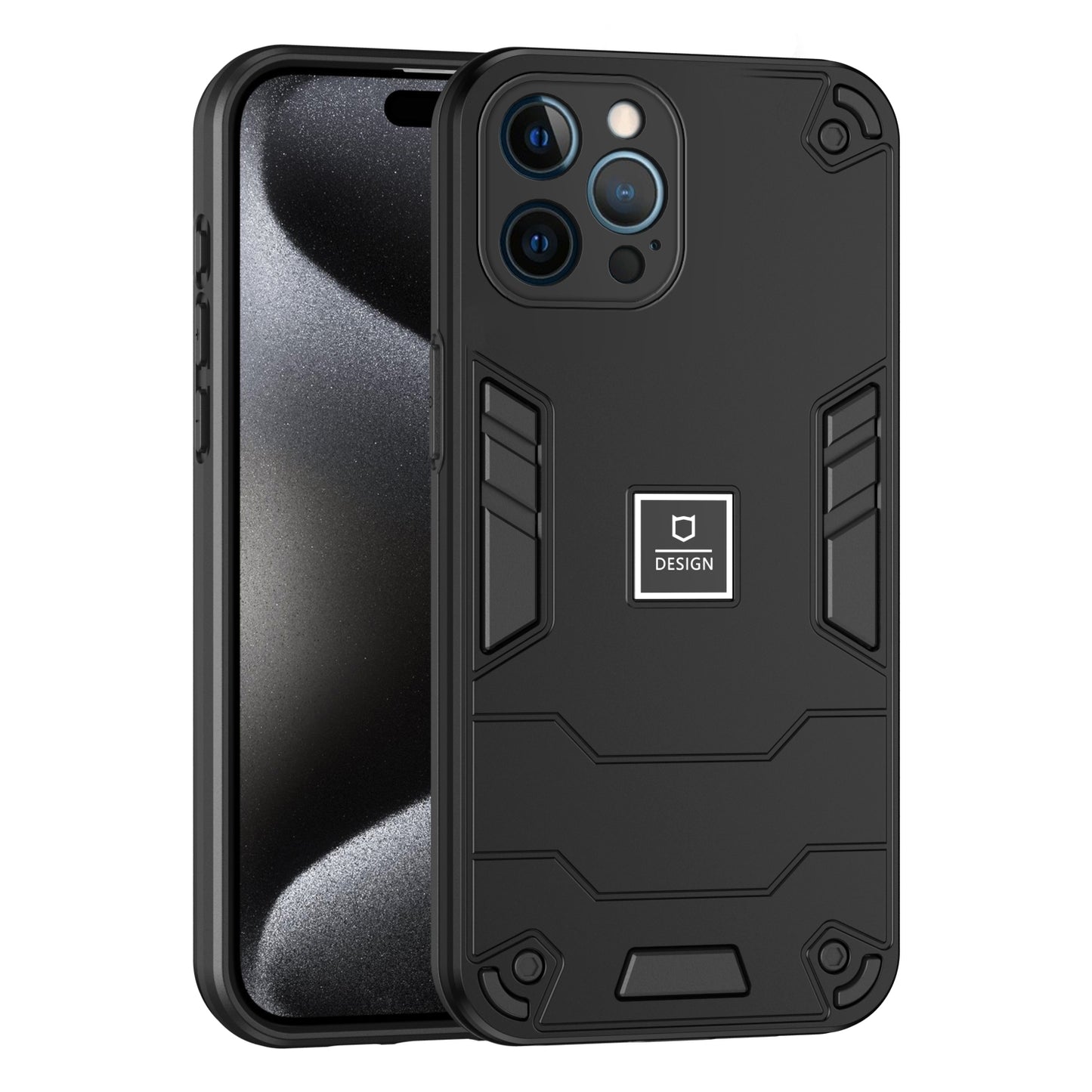 iPhone 12 Pro Max 2 in 1 Shockproof, Lightweight Phone Case with TPU+PC Material, Fashionable Design, and Precise Cut-outs
