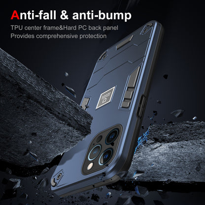 iPhone 12 Pro Max 2 in 1 Shockproof, Lightweight Phone Case with TPU+PC Material, Fashionable Design, and Precise Cut-outs