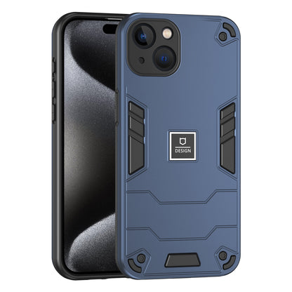 iPhone 13 2 in 1 Shockproof, Lightweight Phone Case with TPU+PC Material, Fashionable Design, and Precise Cut-outs