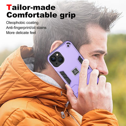iPhone 13 2 in 1 Shockproof, Lightweight Phone Case with TPU+PC Material, Fashionable Design, and Precise Cut-outs