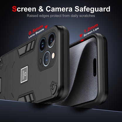 iPhone 13 Pro 2 in 1 Shockproof, Lightweight Phone Case with TPU+PC Material, Fashionable Design, and Precise Cut-outs