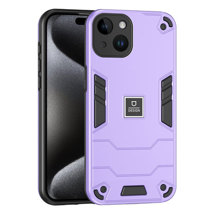 iPhone 14 2 in 1 Shockproof, Lightweight Phone Case with TPU+PC Material, Fashionable Design, and Precise Cut-outs