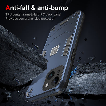 iPhone 14 Plus 2 in 1 Shockproof, Lightweight Phone Case with TPU+PC Material, Fashionable Design, and Precise Cut-outs