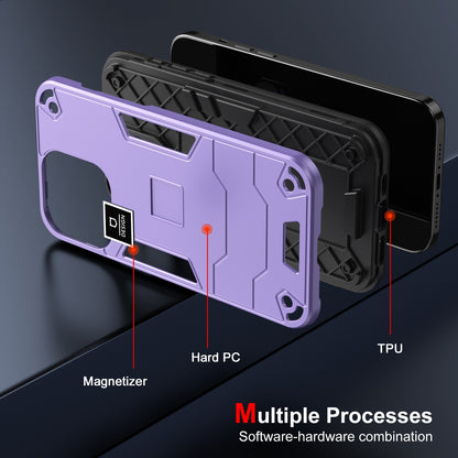 iPhone 14 Pro 2 in 1 Shockproof, Lightweight Phone Case with TPU+PC Material, Fashionable Design, and Precise Cut-outs