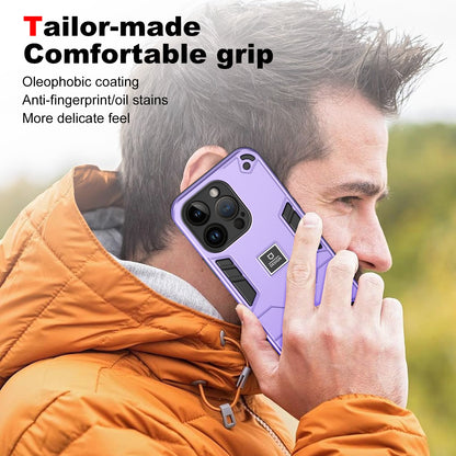 iPhone 14 Pro Max 2 in 1 Shockproof, Lightweight Phone Case with TPU+PC Material, Fashionable Design, and Precise Cut-outs