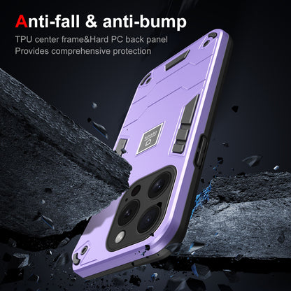 iPhone 15 Pro Max 2 in 1 Shockproof, Lightweight Phone Case with TPU+PC Material, Fashionable Design, and Precise Cut-outs