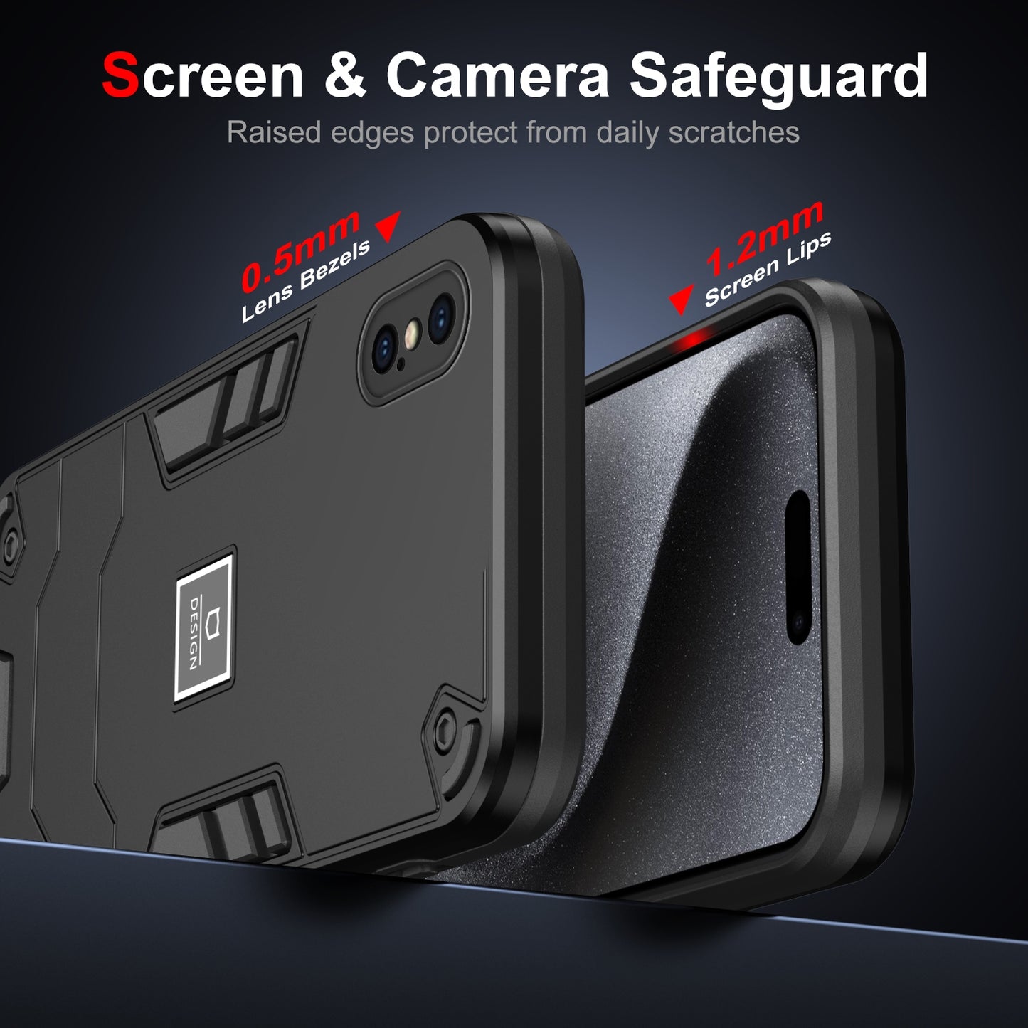iPhone XS 2 in 1 Shockproof, Lightweight Phone Case with TPU+PC Material, Fashionable Design, and Precise Cut-outs