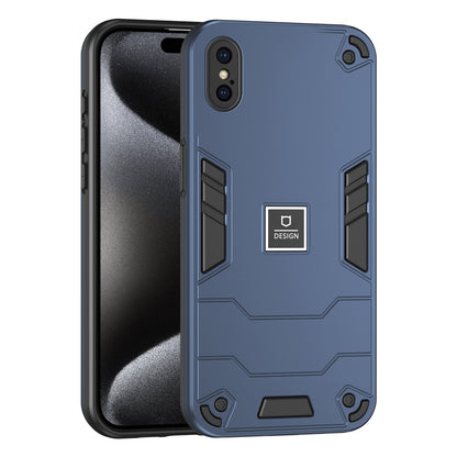 iPhone XS 2 in 1 Shockproof, Lightweight Phone Case with TPU+PC Material, Fashionable Design, and Precise Cut-outs