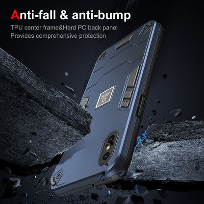 iPhone XS 2 in 1 Shockproof, Lightweight Phone Case with TPU+PC Material, Fashionable Design, and Precise Cut-outs