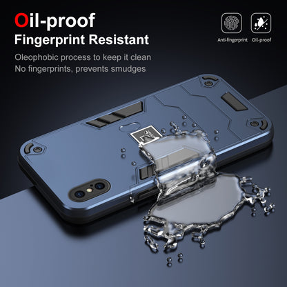 iPhone XS 2 in 1 Shockproof, Lightweight Phone Case with TPU+PC Material, Fashionable Design, and Precise Cut-outs
