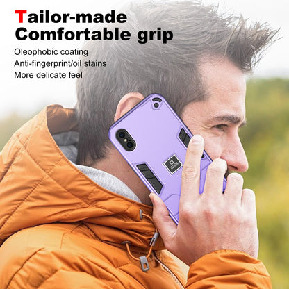 iPhone XS 2 in 1 Shockproof, Lightweight Phone Case with TPU+PC Material, Fashionable Design, and Precise Cut-outs