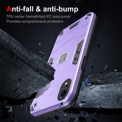 iPhone XR 2 in 1 Shockproof, Lightweight Phone Case with TPU+PC Material, Fashionable Design, and Precise Cut-outs