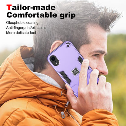 iPhone XR 2 in 1 Shockproof, Lightweight Phone Case with TPU+PC Material, Fashionable Design, and Precise Cut-outs