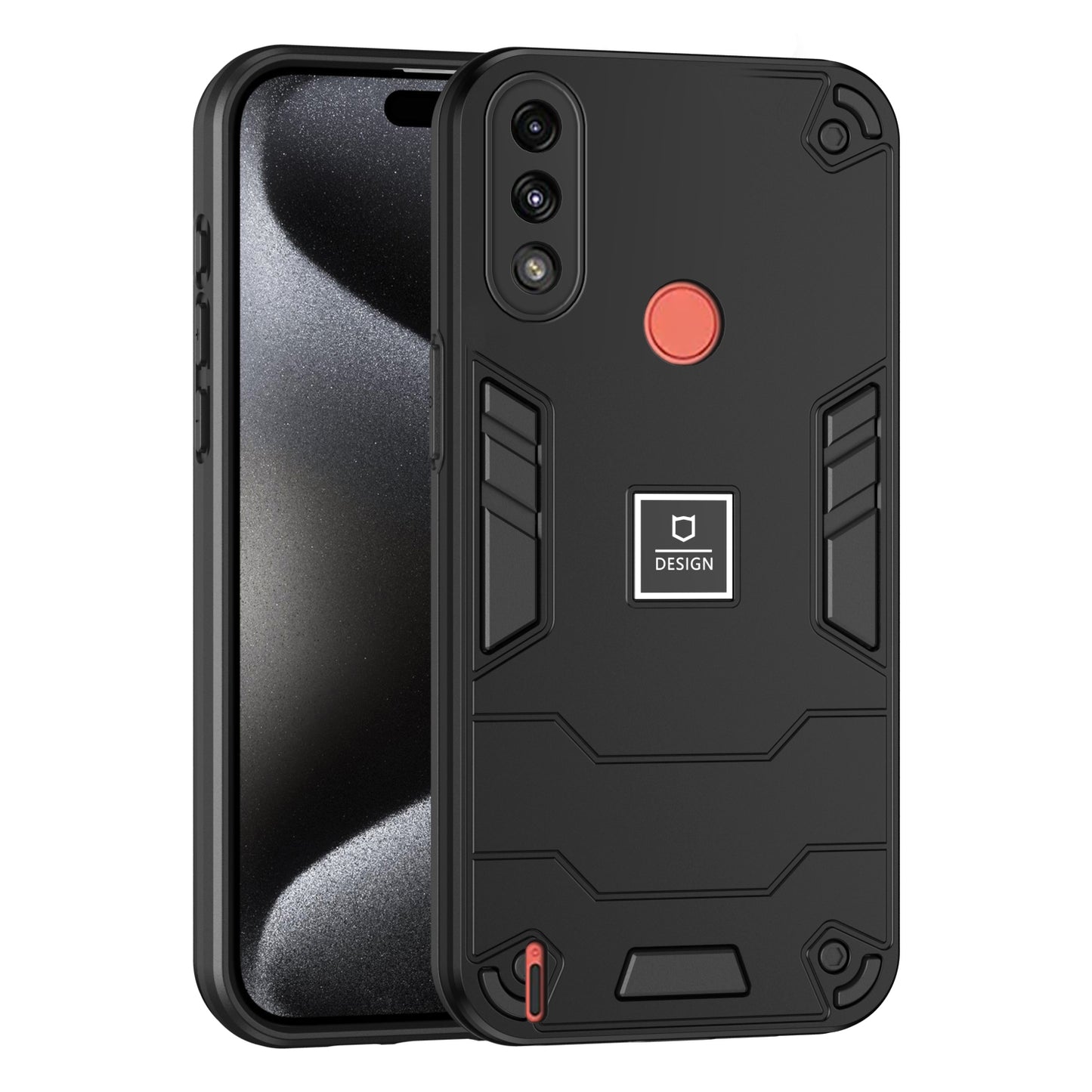 Motorola Moto E7 Power 2 in 1 Shockproof, Lightweight Phone Case with TPU+PC Material, Fashionable Design, and Precise Cut-outs