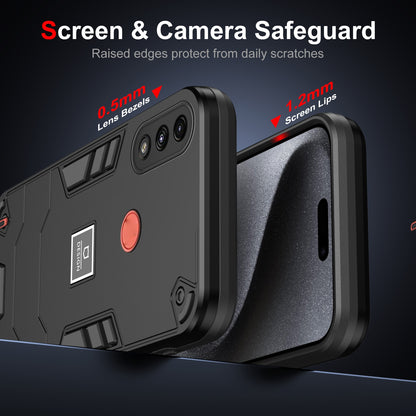 Motorola Moto E7 Power 2 in 1 Shockproof, Lightweight Phone Case with TPU+PC Material, Fashionable Design, and Precise Cut-outs