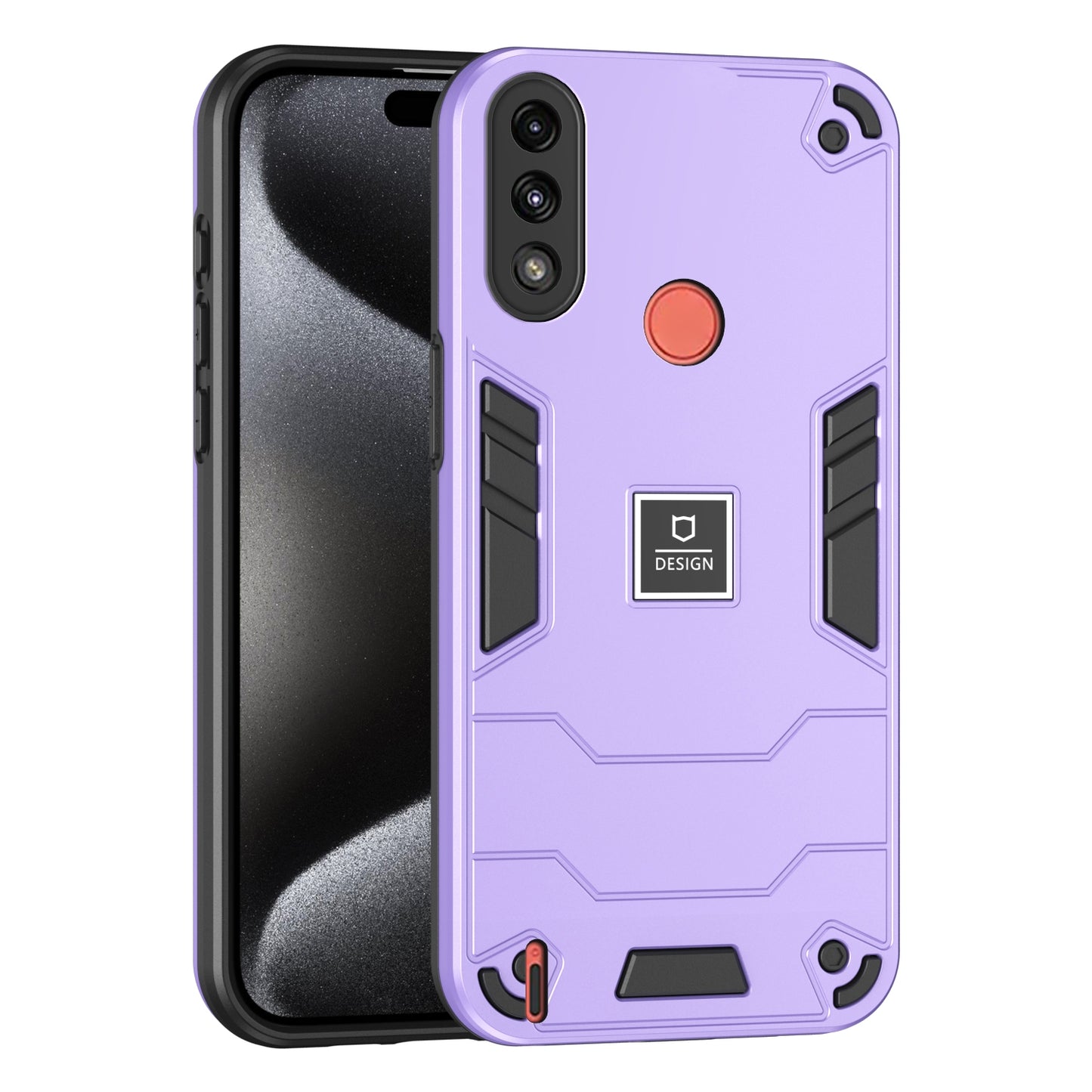 Motorola Moto E7 Power 2 in 1 Shockproof, Lightweight Phone Case with TPU+PC Material, Fashionable Design, and Precise Cut-outs