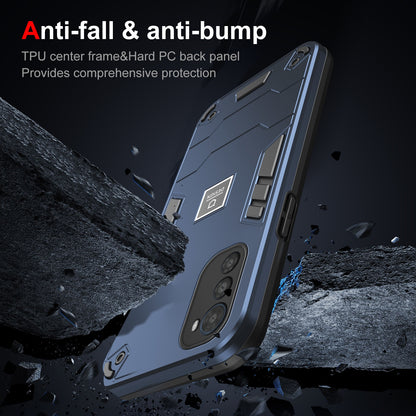 Motorola Moto E32 2 in 1 Shockproof, Lightweight Phone Case with TPU+PC Material, Fashionable Design, and Precise Cut-outs