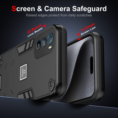 Motorola Edge 30 2 in 1 Shockproof, Lightweight Phone Case with TPU+PC Material, Fashionable Design, and Precise Cut-outs