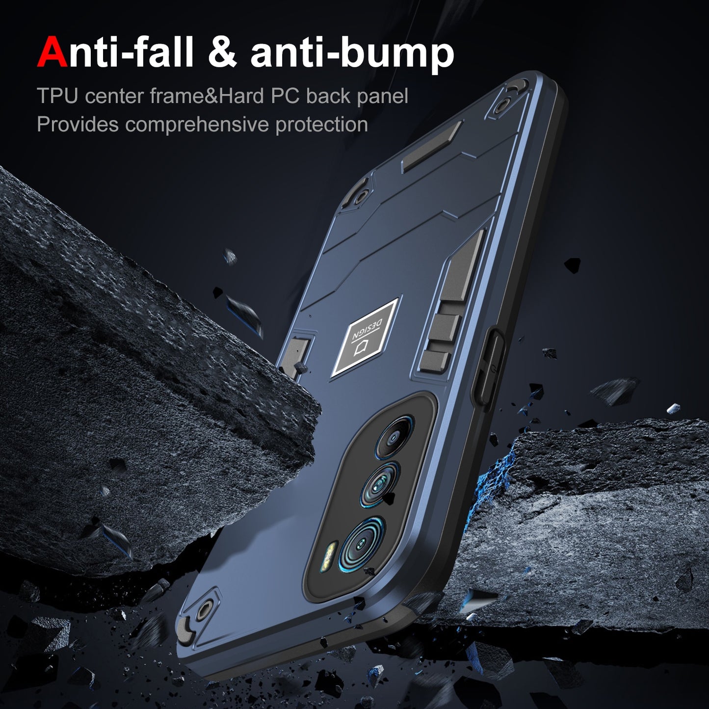 Motorola Edge 30 2 in 1 Shockproof, Lightweight Phone Case with TPU+PC Material, Fashionable Design, and Precise Cut-outs