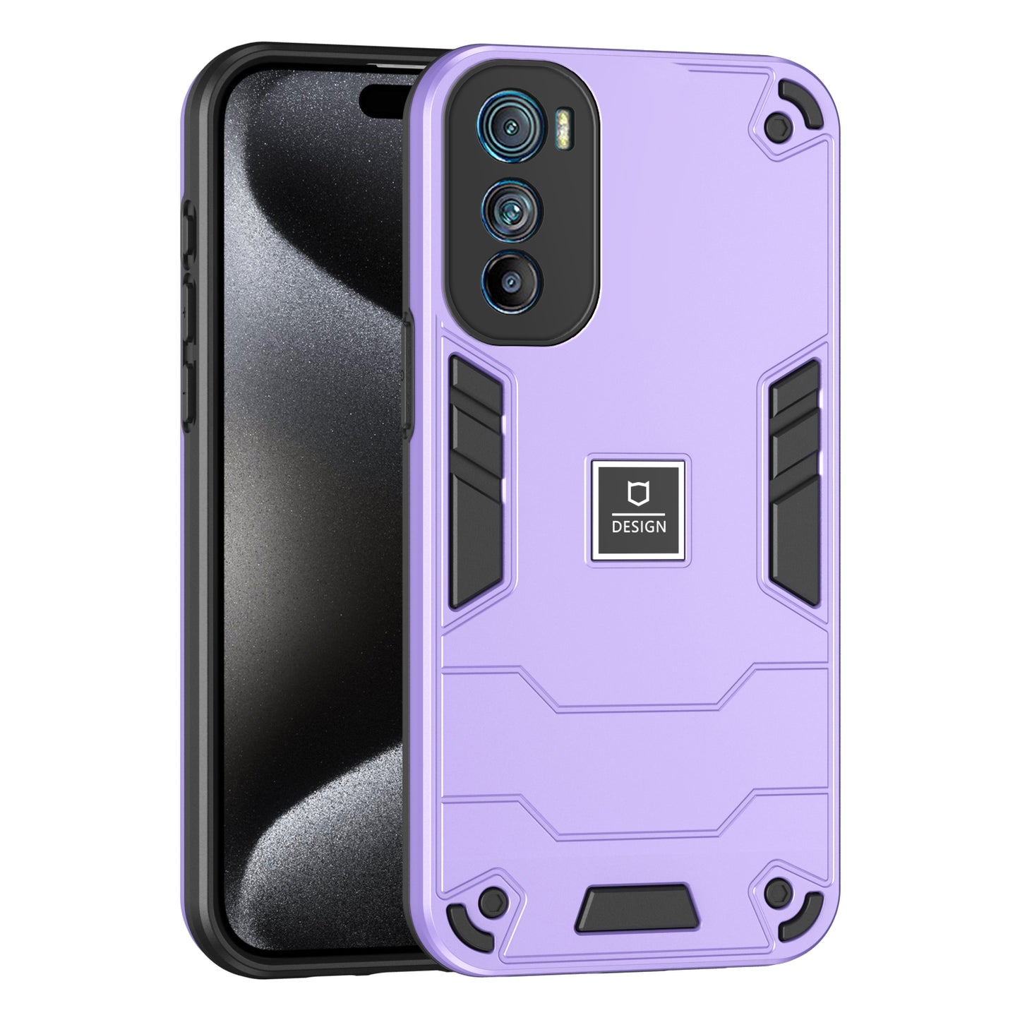Motorola Edge 30 2 in 1 Shockproof, Lightweight Phone Case with TPU+PC Material, Fashionable Design, and Precise Cut-outs